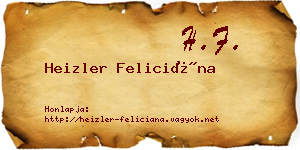 Heizler Feliciána névjegykártya